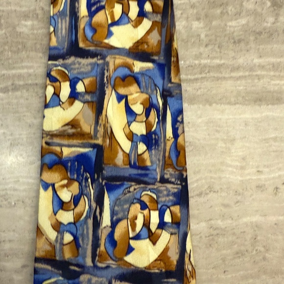 ArtSmart Silk Tie from the Marina Picasso Collection Long / Tall 66" - Picture 2 of 10
